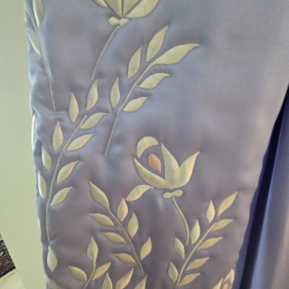 Natori Lavender Embroidered Housedress Or Nightgo… - image 3